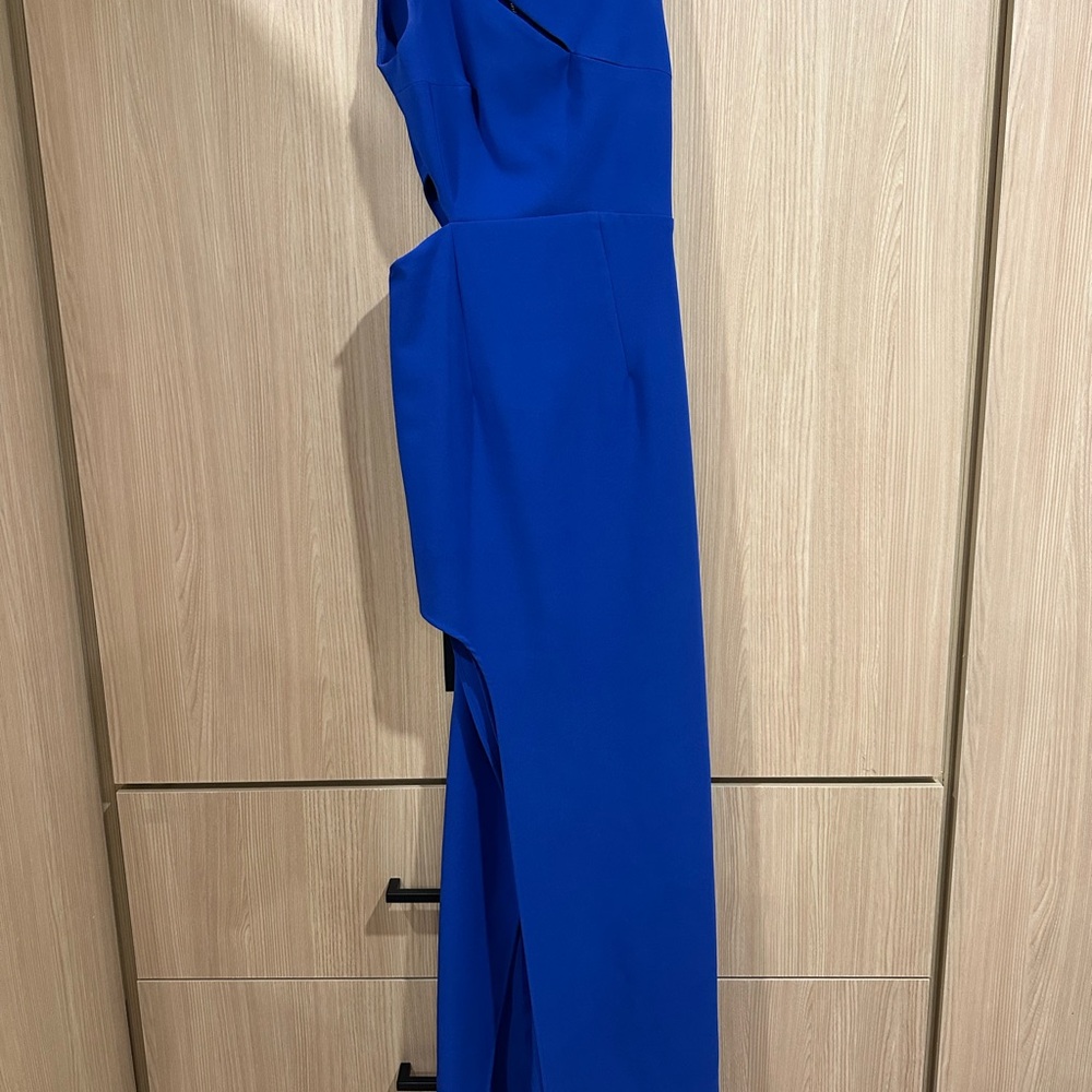 Elegant Blue cut out gown